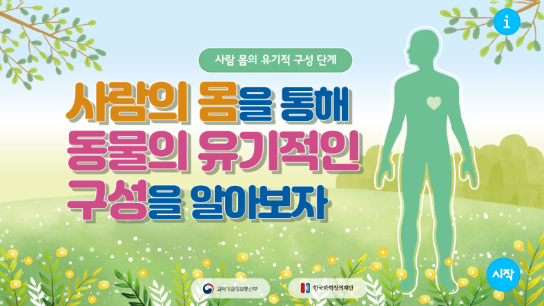 사람의 몸을 통해 동물의 유기적 구성을 알아보자