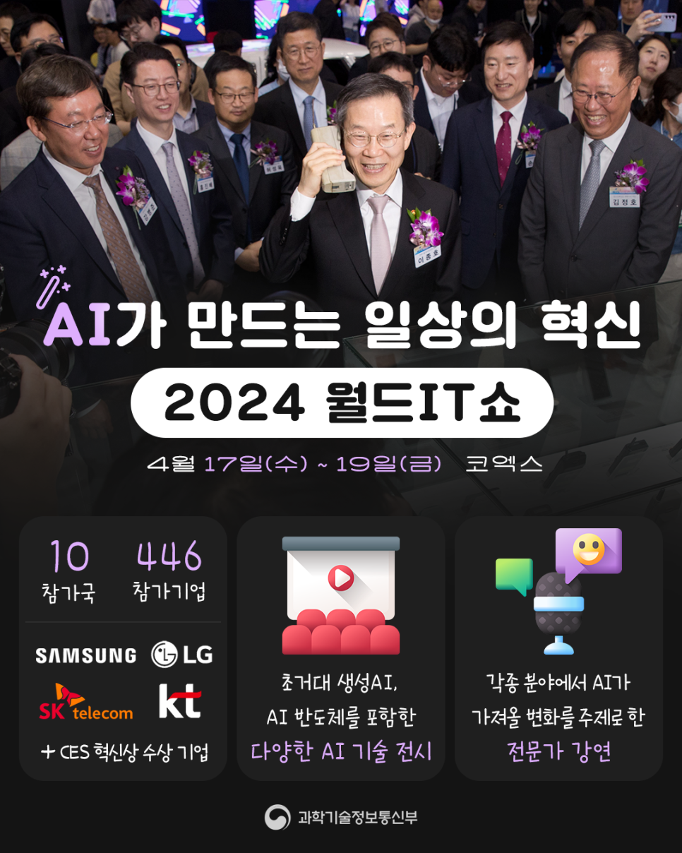 “AI가 만드는 일상의 혁신” 2024 월드IT쇼(WIS2024) 개최