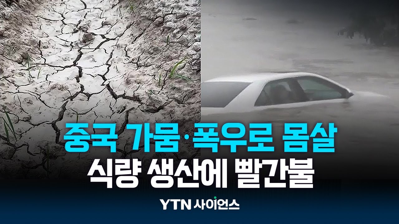 中 북부엔 가뭄, 남부는 물난리...식량 생산 빨간불