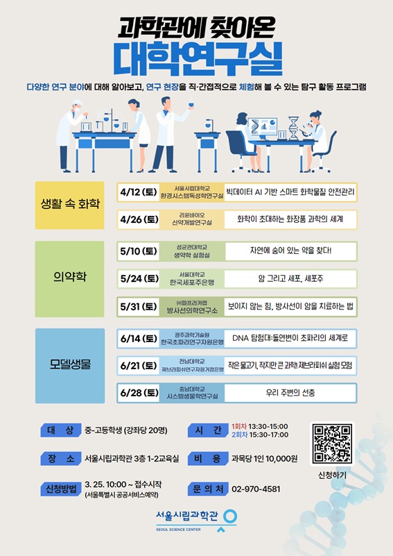 [서울시립과학관] 과학관에 찾아온 대학연구실