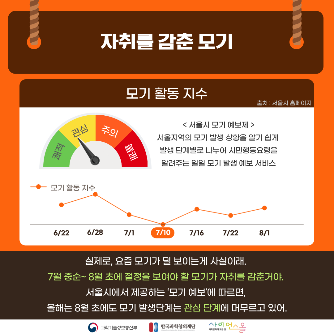 여름 불청객, 모기가사라졌다?! 카드뉴스
