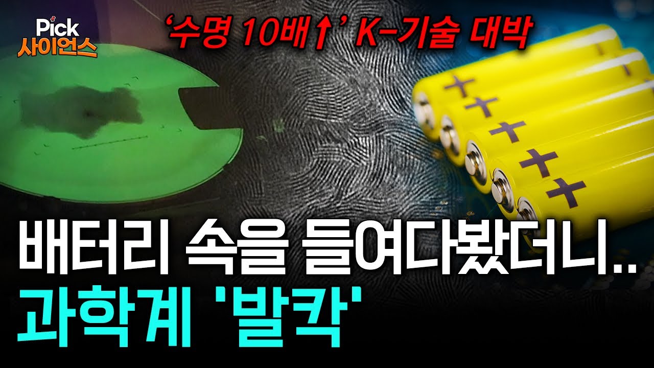 10배 더?! 세계 상위 1% 한국 과학자가 만든 첨단 배터리, 성능이 미쳤다! 배터리 속을 들여다봤더니.. / YTN 사이언스