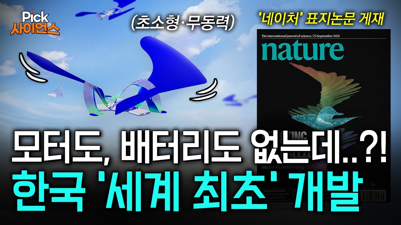 [Pick 사이언스] “모터도, 배터리도 필요 없다!” 한국이 ‘세계 최초’로 개발한 3차원 초소형·무동력 비행체, 하늘을 훨훨 날아다닌다! / YTN 사이언스