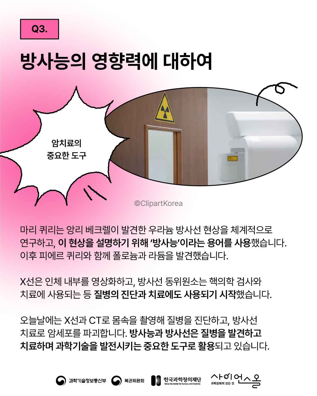 마리퀴리 방사능