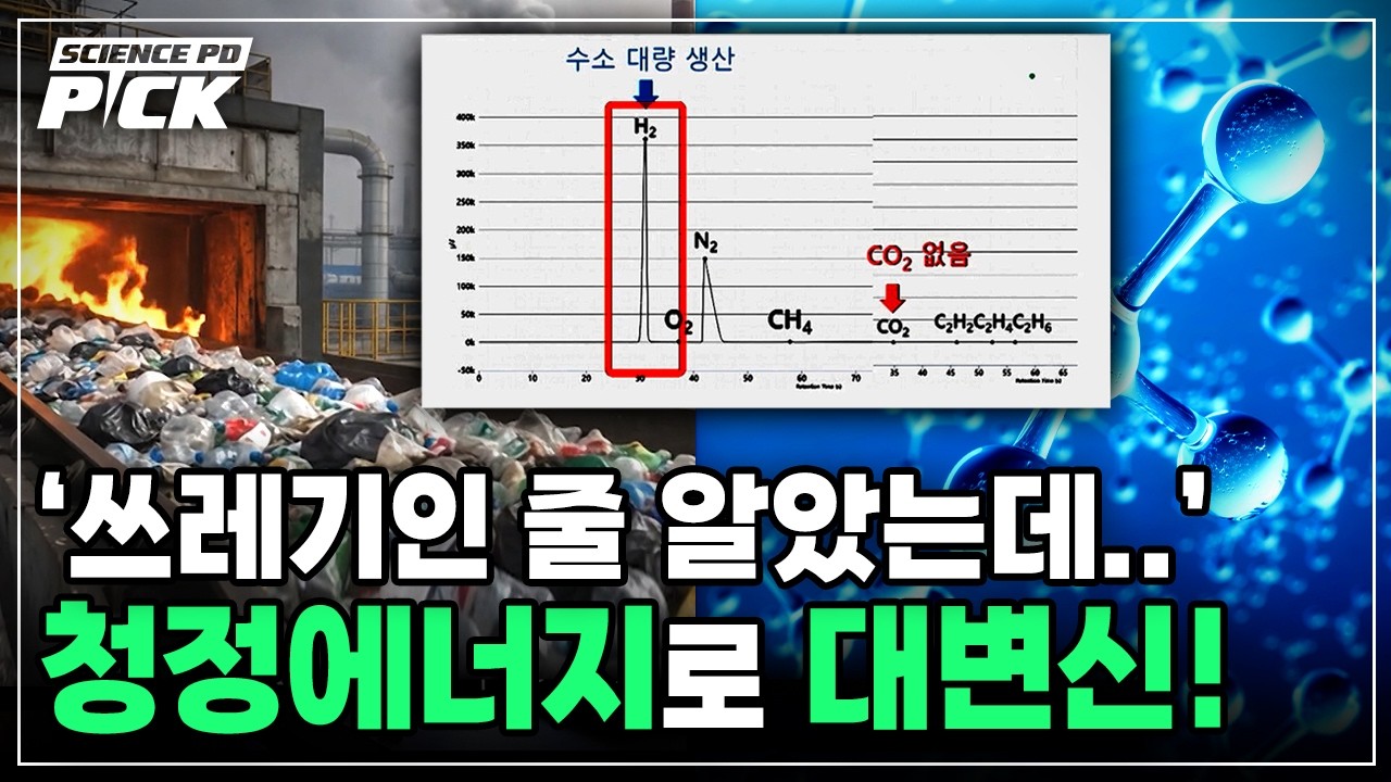 '그냥 쓰레기인 줄 알았는데' 대반전! 한국 연구진이 '새롭게 개발한' 수소 생산 기술, 골칫거리 폐플라스틱에서 수소 만들기 [science pd pick] / ytn 사이언스