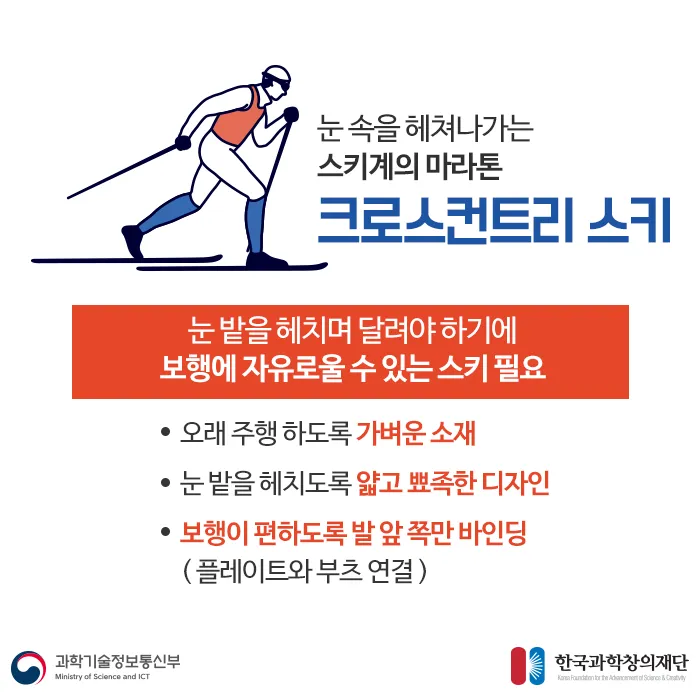 [카드뉴스] 스키의 모양과 소재 속 숨은 과학 찾아보자!