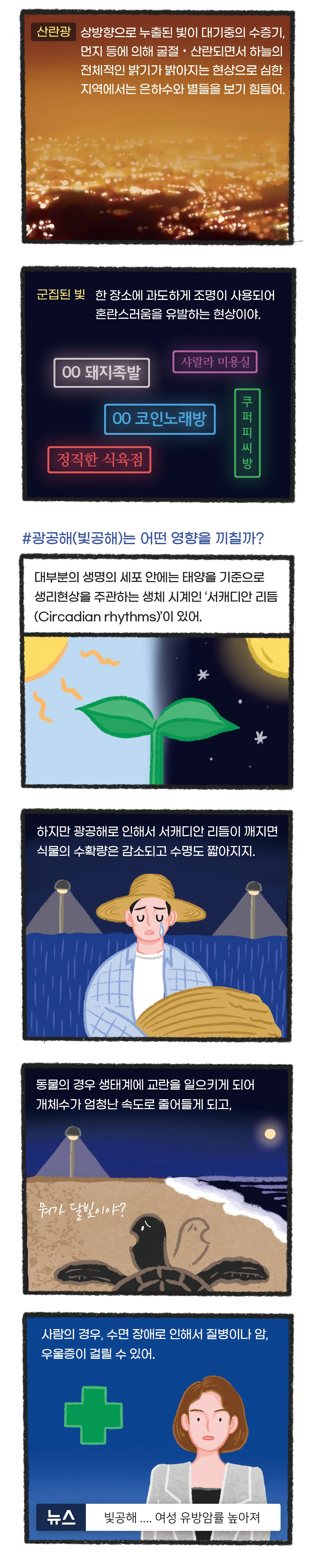 [시즌2] [웹툰] 지구는 지금 2화. 잠이 모자라(광공해)