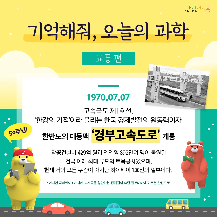 [카드뉴스] 기억해줘, 오늘의 과학 - 경부고속도로