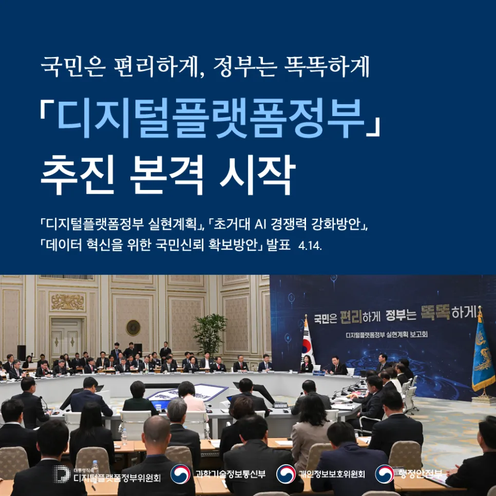 디지털플랫폼정부 실현계획 보고회 : 초거대AI 경쟁력 강화 방안