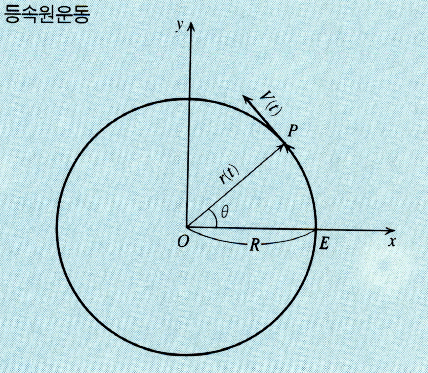 등속원운동(uniform circular motion)