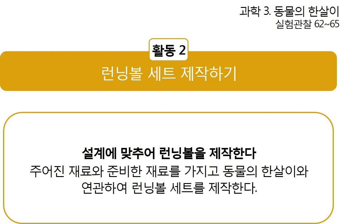 [초등] 동물의 한살이 '동물 한 살이 런닝볼을 굴려라' (장일선 교사)