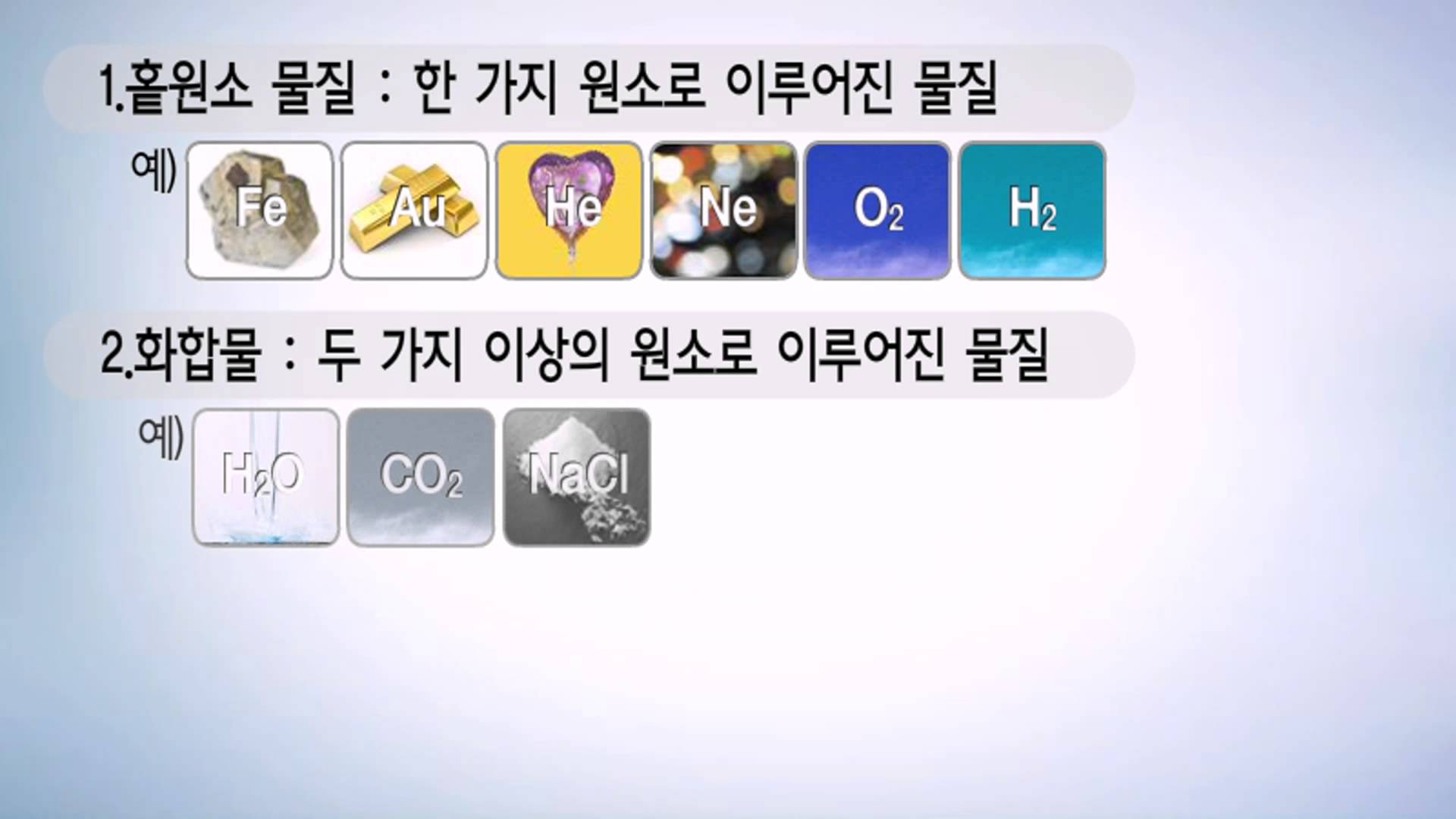 [고등화학] 물질의 분류와 화학의 언어_순물질
