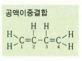 공액이중결합[conjugate double bond, 共範二重結合]