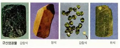 규산염 광물 [silicate minerals, 硅酸鹽鑛物]