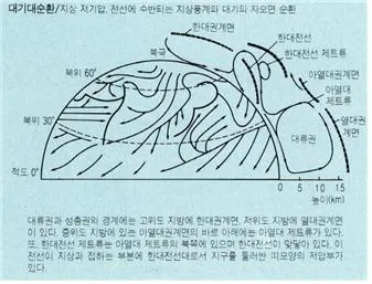대기 대순환 [atmospheric general circulation, 大氣大循環]