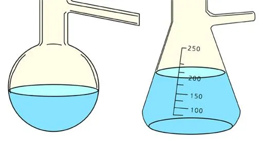 가지 달린 플라스크 [flask with side arm] 