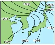 등압선[isobar, 等壓線]