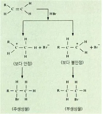 마르코브니코프의 법칙[Markovnikov's rule, -法則]