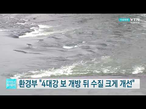 [사이언스TV] 환경부 4대강 보 개방 뒤 수질 크게 좋아져