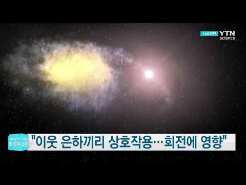 [사이언스TV] 이웃 은하끼리 상호작용, 회전에 영향
