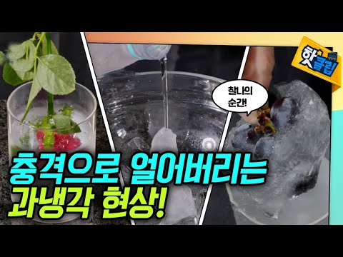 물에 충격을 가하면 얼어버린다? [#핫클립]