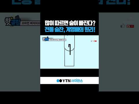 많이 따르면 술이 빠진다? 전통 술잔, 계영배의 원리! #shorts