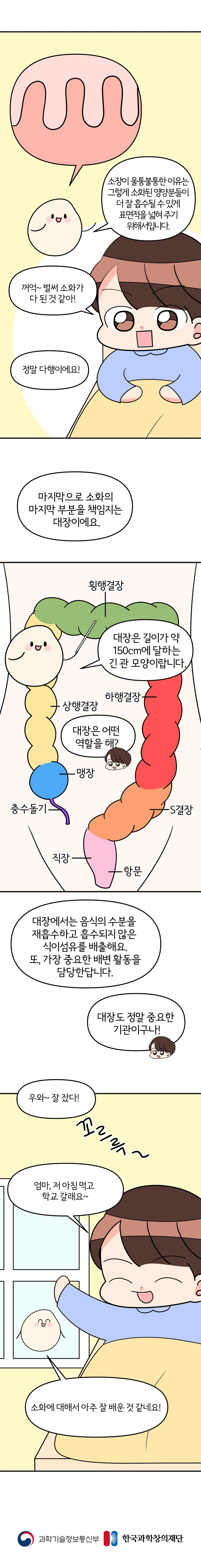 [분야] 생물<br>[주제] 소화 효소의 작용<br>[콘텐츠명] 음식이 소화되는 과정은 어떨까?(정리)<br>[유형] 웹툰<br>[난이도] 중등 이상