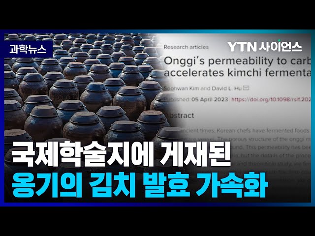 [과학뉴스] 한인 유학생, 옹기의 김치 발효 가속화 과학적 규명