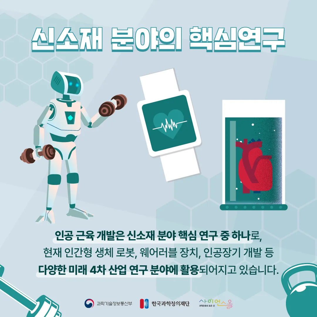 [숨사이언스]신소재로 만든 조금 특별한 근육, 인공근육