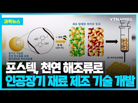 [과학뉴스] 해조류로 인공장기 재료 만드는 기술 개발