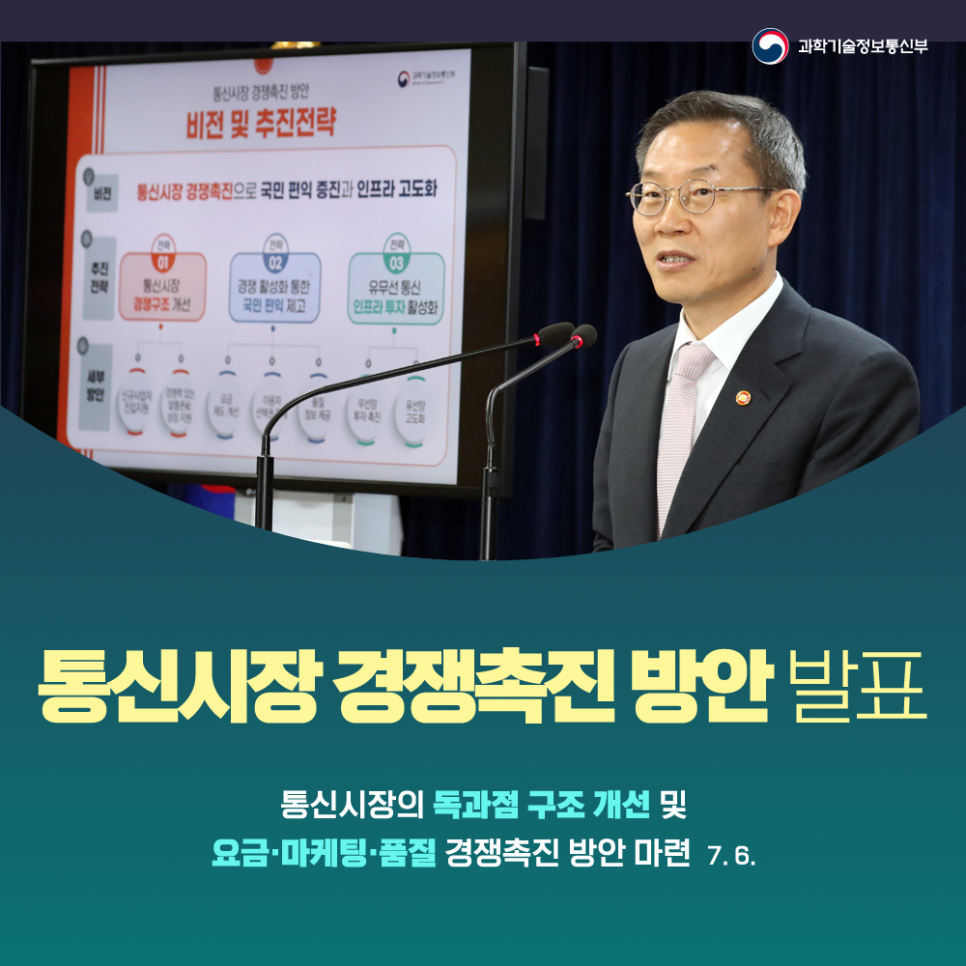 「통신시장 경쟁촉진 방안」 발표