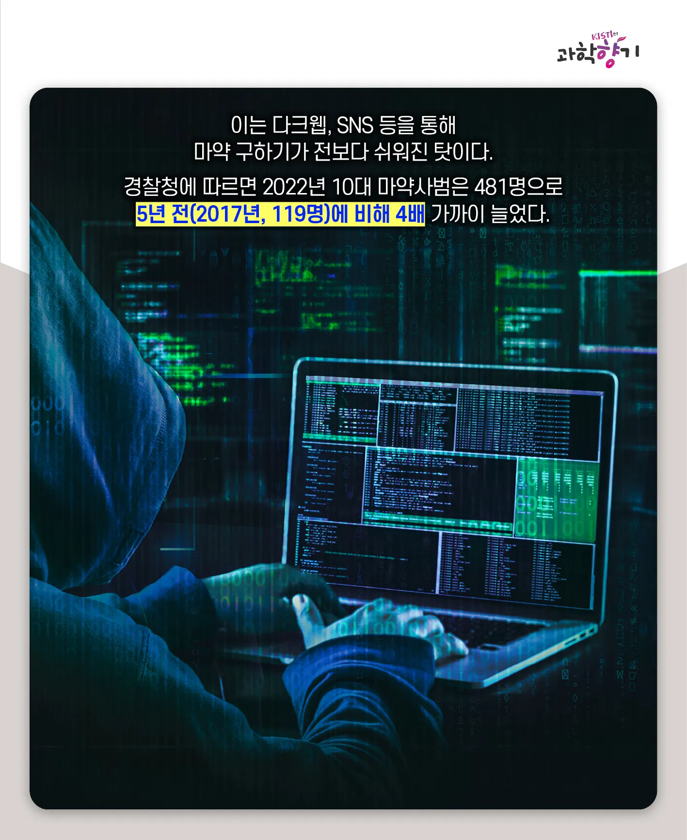 [과학향기 카드뉴스] 스리슬쩍 대한민국 물들이는 마약, 과학기술로 잡는다