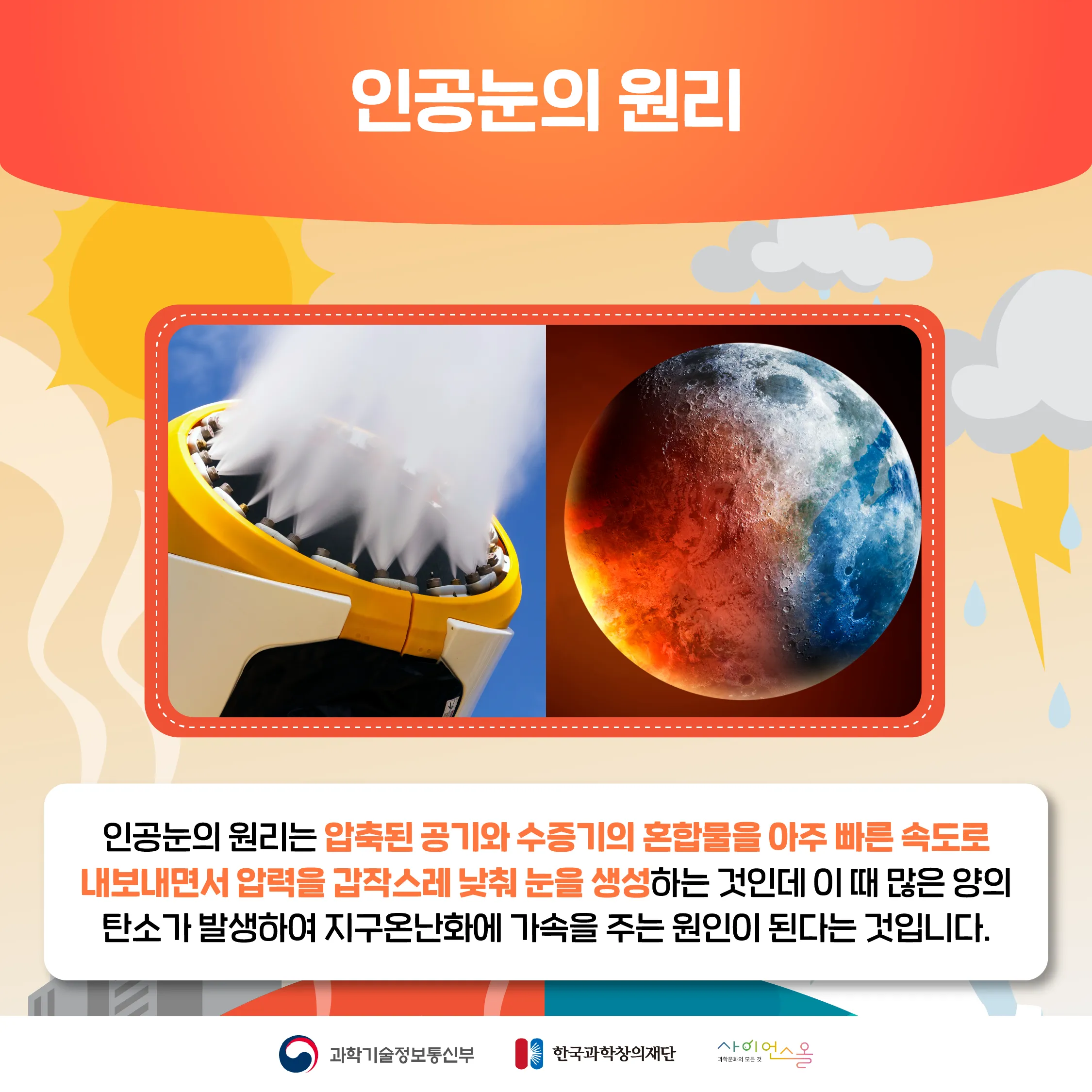 [달콤쌉싸름 과학] 스키장에 수북이 쌓인 '인공눈'도 지구온난화의 원인?