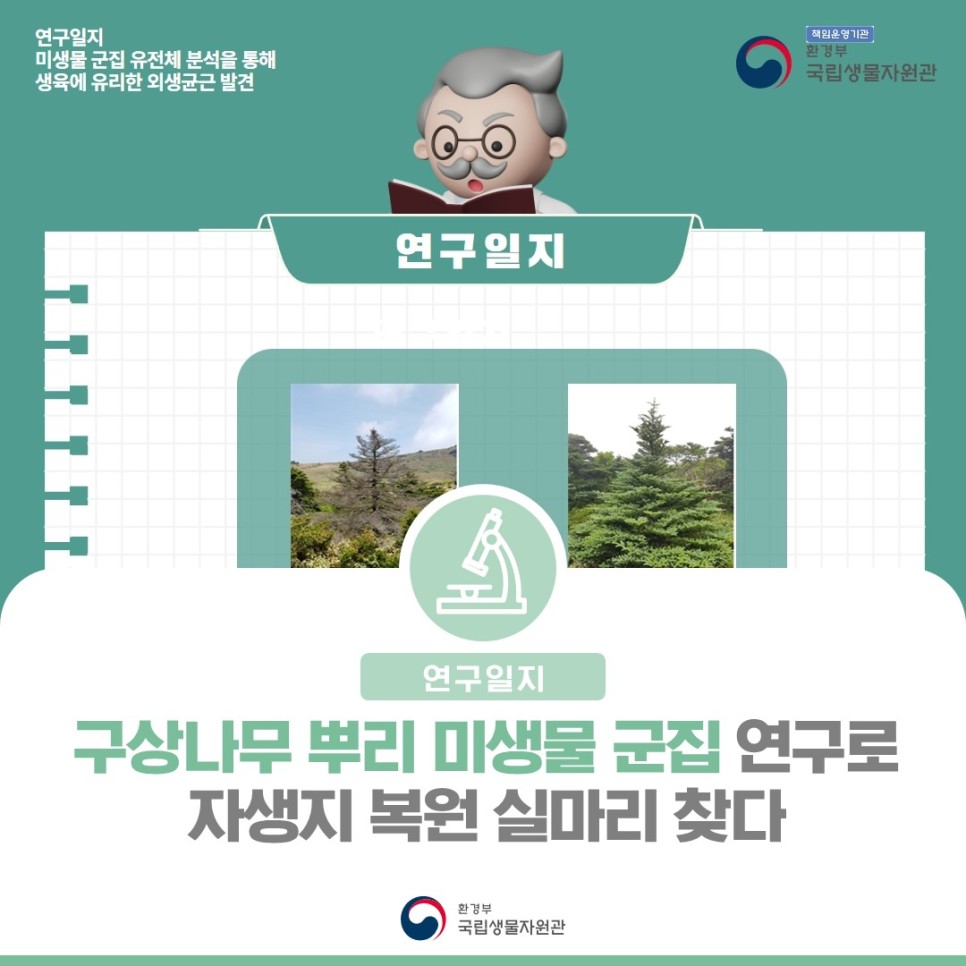 구상나무 뿌리 미생물 군집 연구로 자생지 복원 실마리 찾다