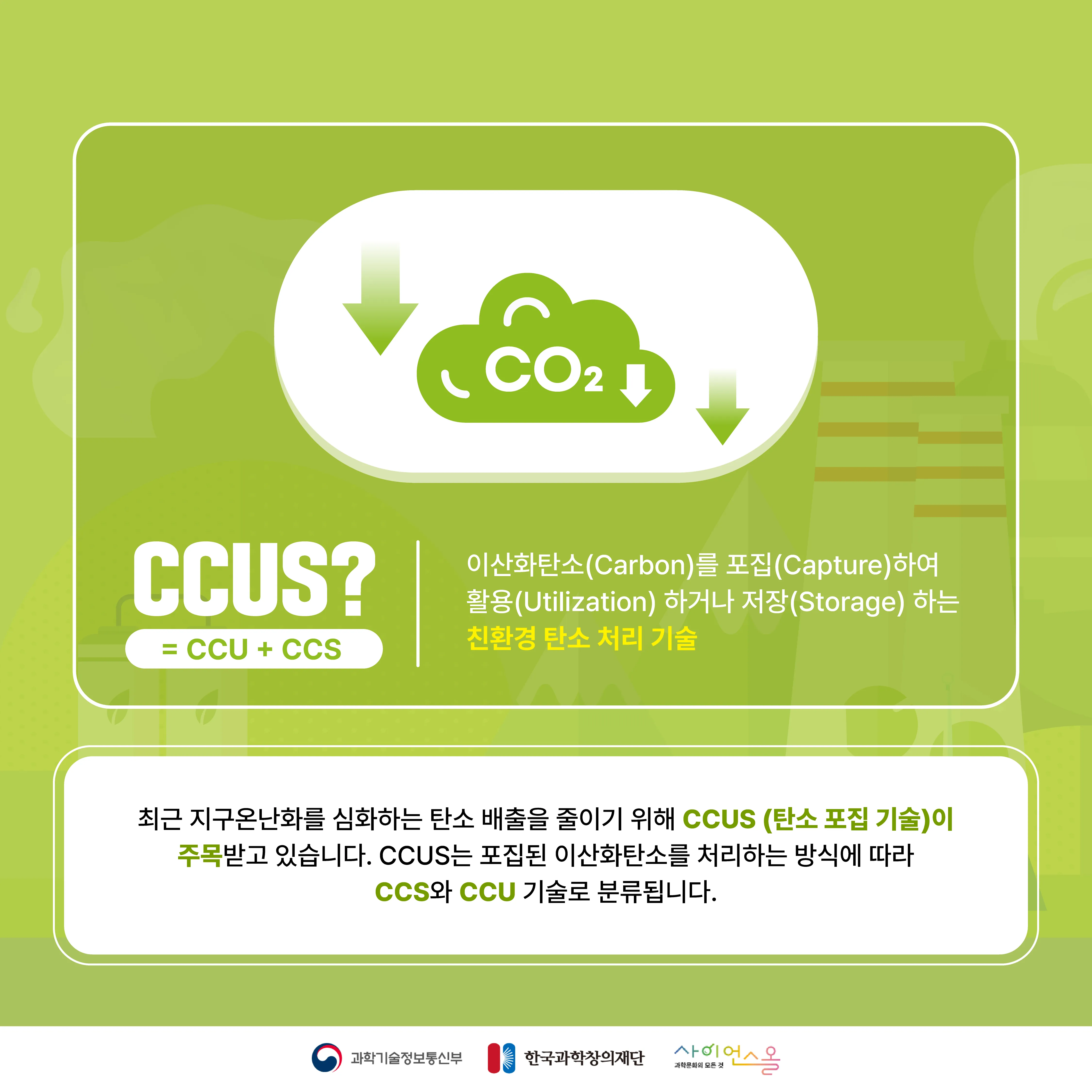 [숨사이언스] 탄소 중립을 위한 새로운 해결책! CCUS