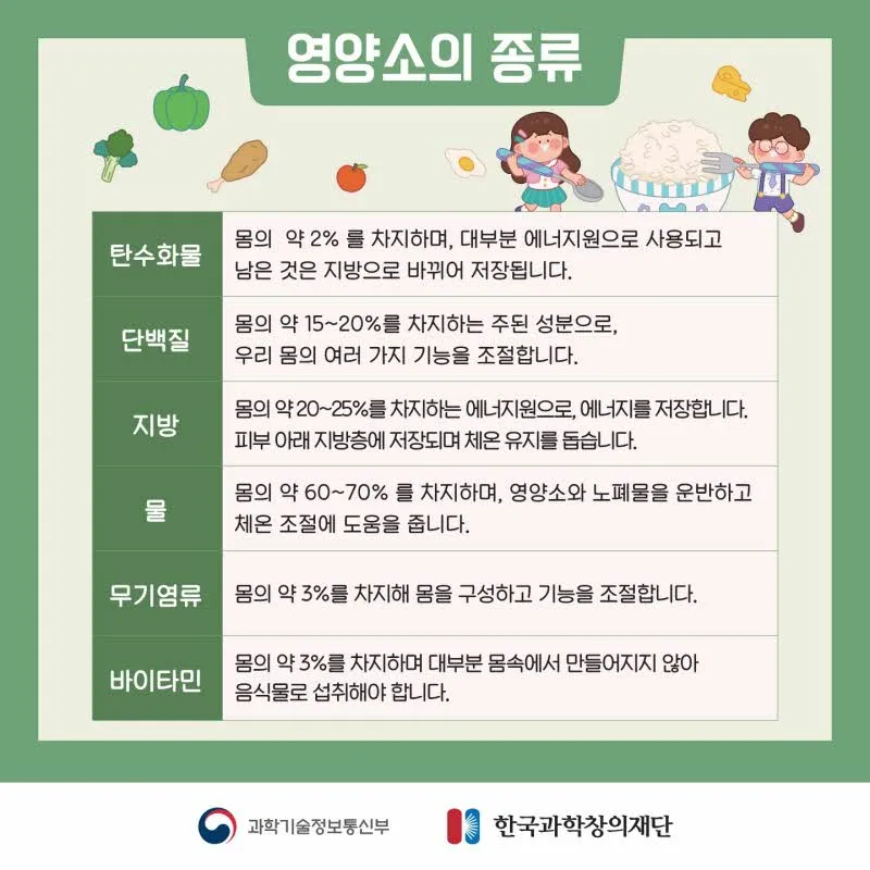 [분야] 생물<br>[주제] 소화 효소의 작용<br>[콘텐츠명] 음식물이 소화되어야 하는 이유(도입)<br>[유형] 카드뉴스<br>[난이도] 중등 이상