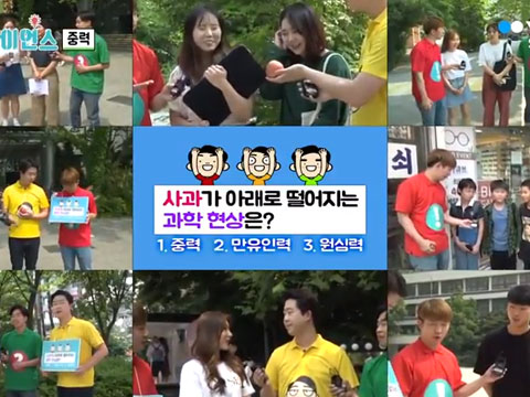 중력, 만유인력 + 원심력