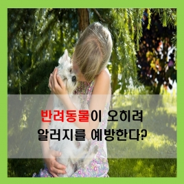반려동물이 알러지를 예방한다?