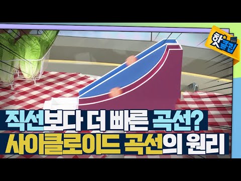 [핫클립] 직선보다 더 빠른 사이클로이드 곡선의 원리
