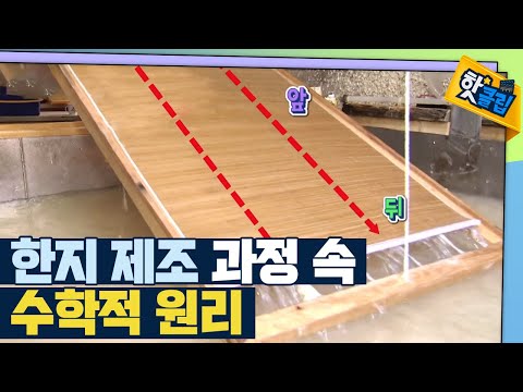 [핫클립] 수학적 원리가 숨어있는 한지 제조 과정