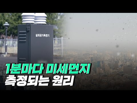 [핫클립] 미세먼지 정보를 1분 단위로 측정하는 실외 공기질 측정기