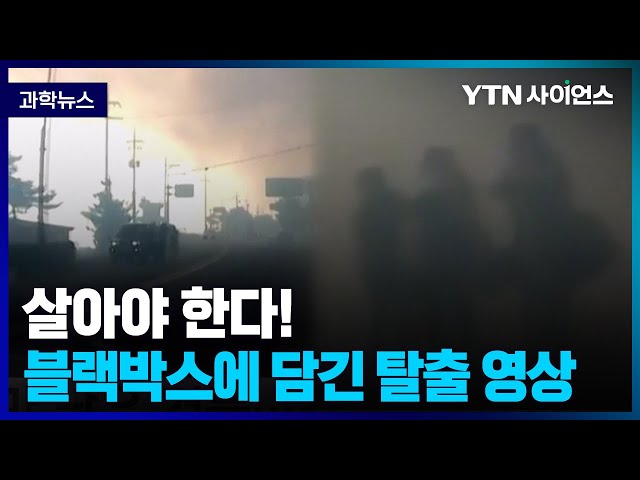 [과학뉴스] 재난영화 같았던 산불 탈출 .. 살아야겠다는 생각밖에 없었다